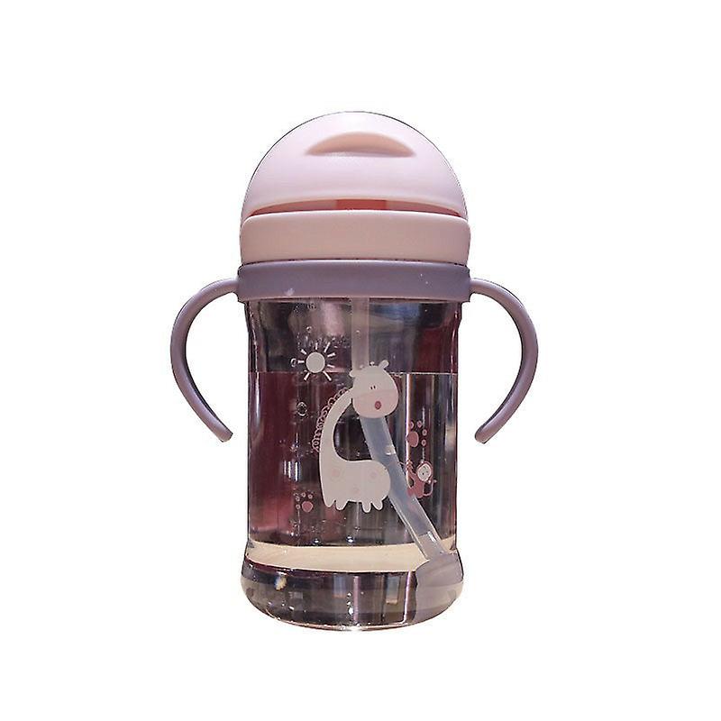 Kids Water Drinking Bottle Cute For Child With Handle Scale Anti-fall Cartoon Sealed Leak-proof