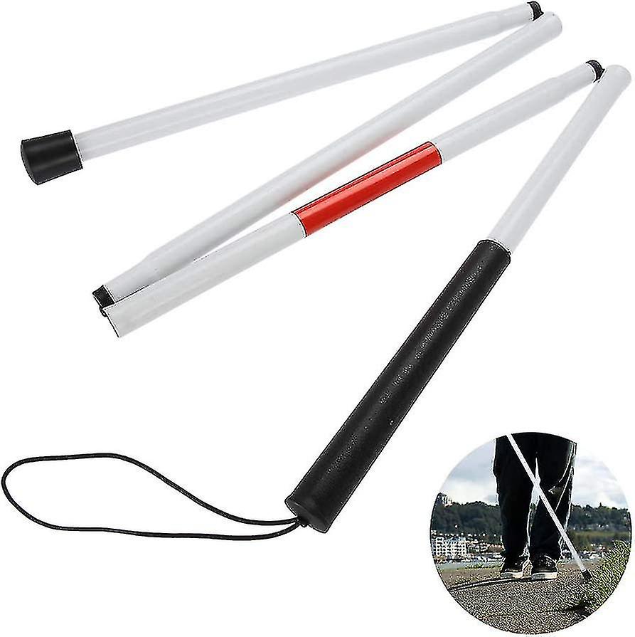 Anti-slip Reflective Mobility Crutch For Visually Impaired, Foldable