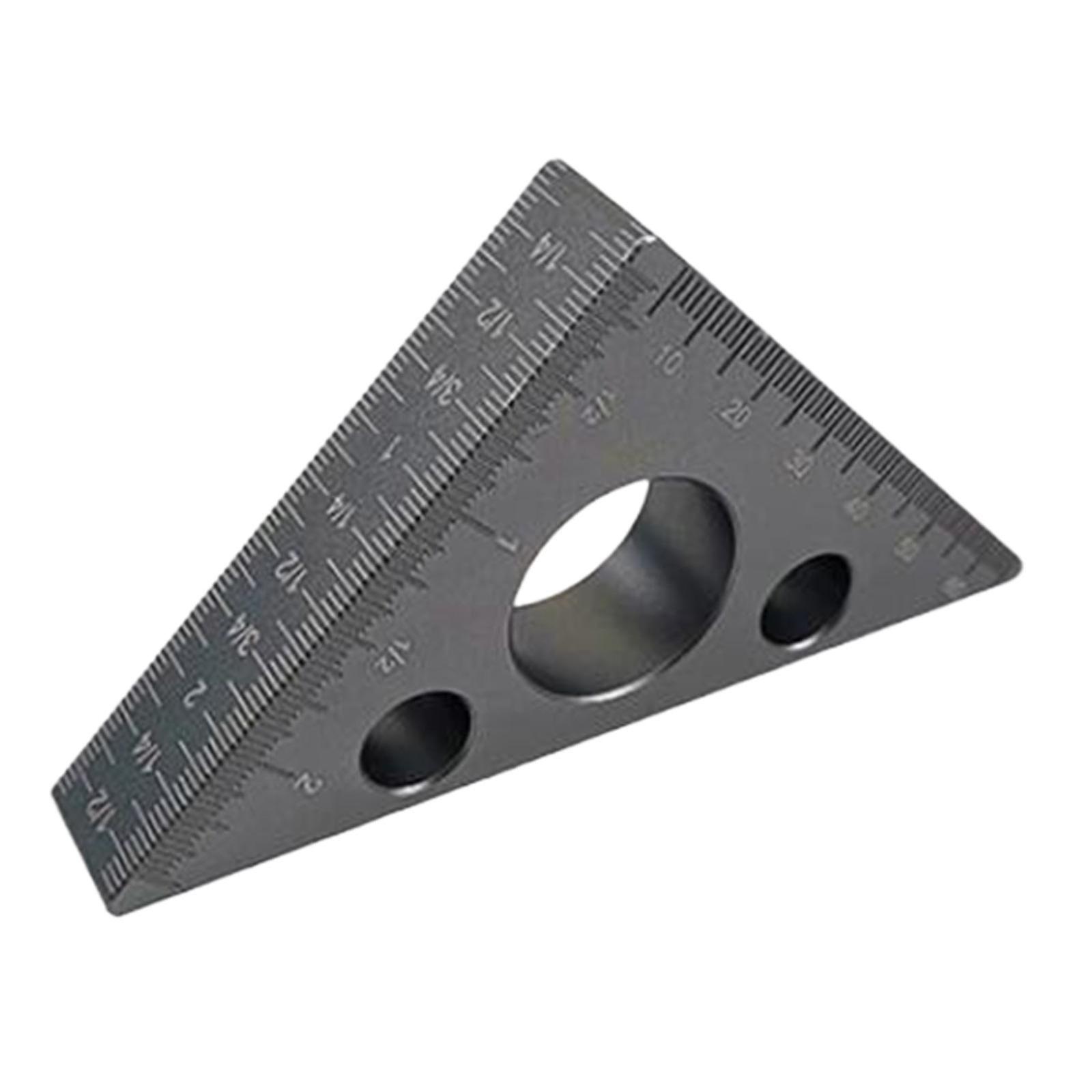 45 Degree Angle Ruler Square Measuring Tool, DIY Woodworking Tool Portable Right Angle Ruler Protractor for Carpenter