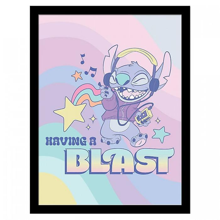 Lilo & Stitch Having A Blast Framed Poster
