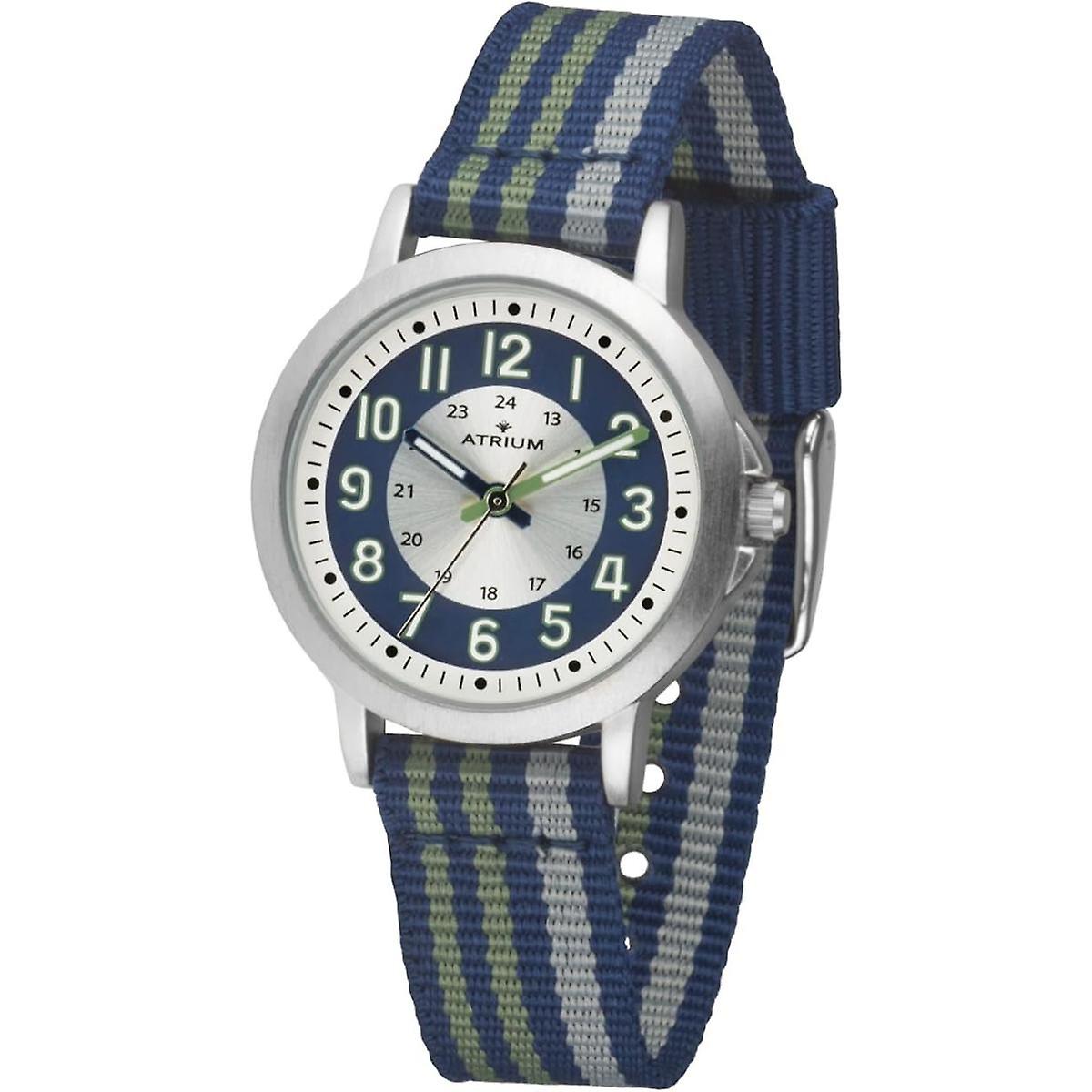 ATRIUM Children's Wristwatch Analog Quartz Boys Nylon A50-11 dark blue