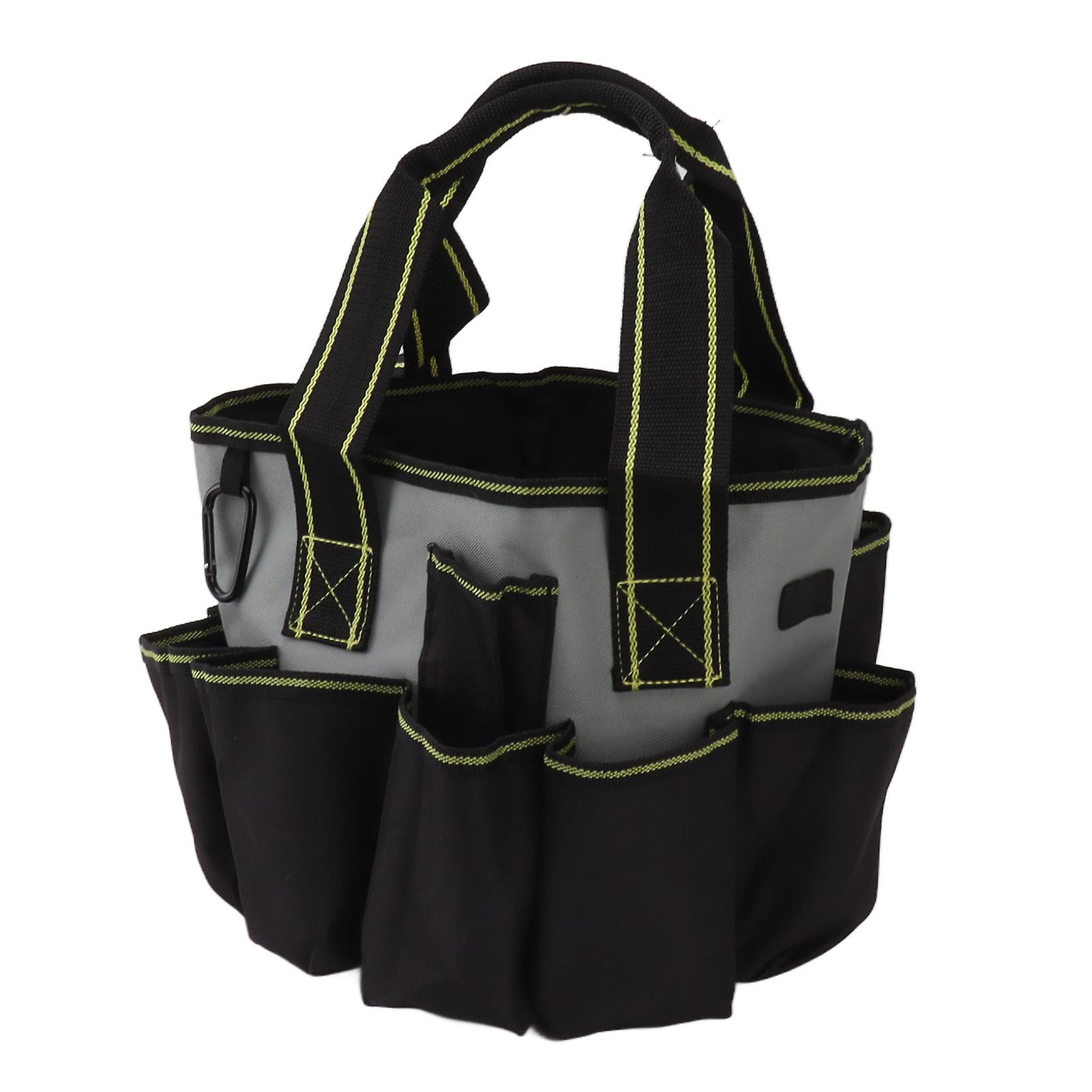 Bucket Tool Bag Oxford Cloth Large Capacity Tool Organizer with Adjustable Strap for Garden Simple Design