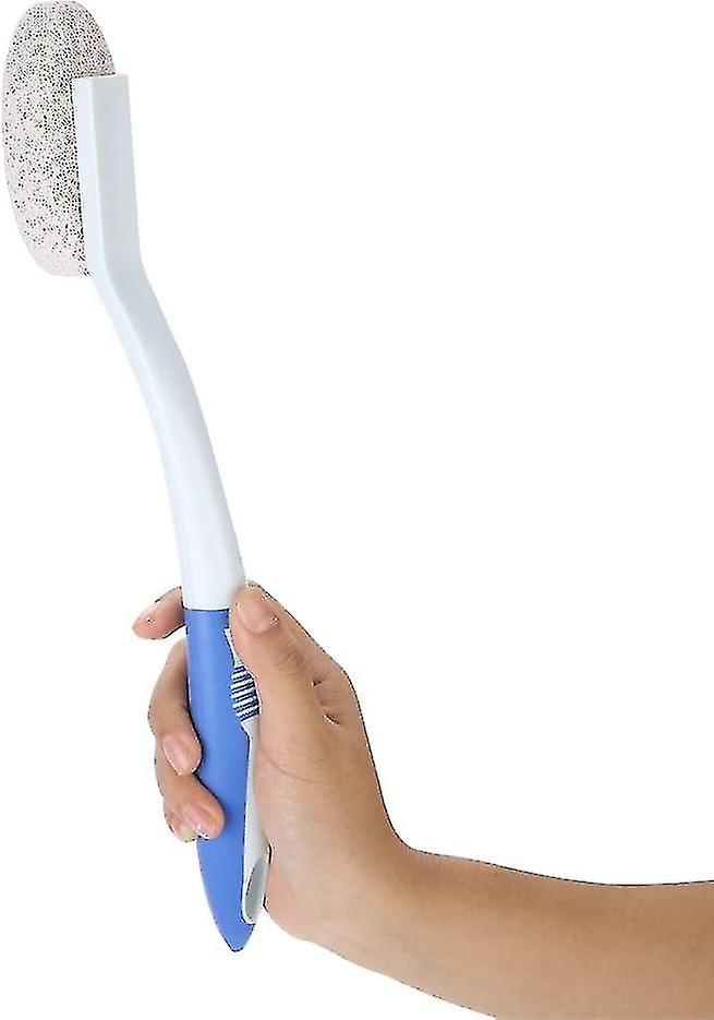 Pumice Stone With Long Handle, Foot File Callus Remover Foot Scrubber, Foot Brush With Scrubbing