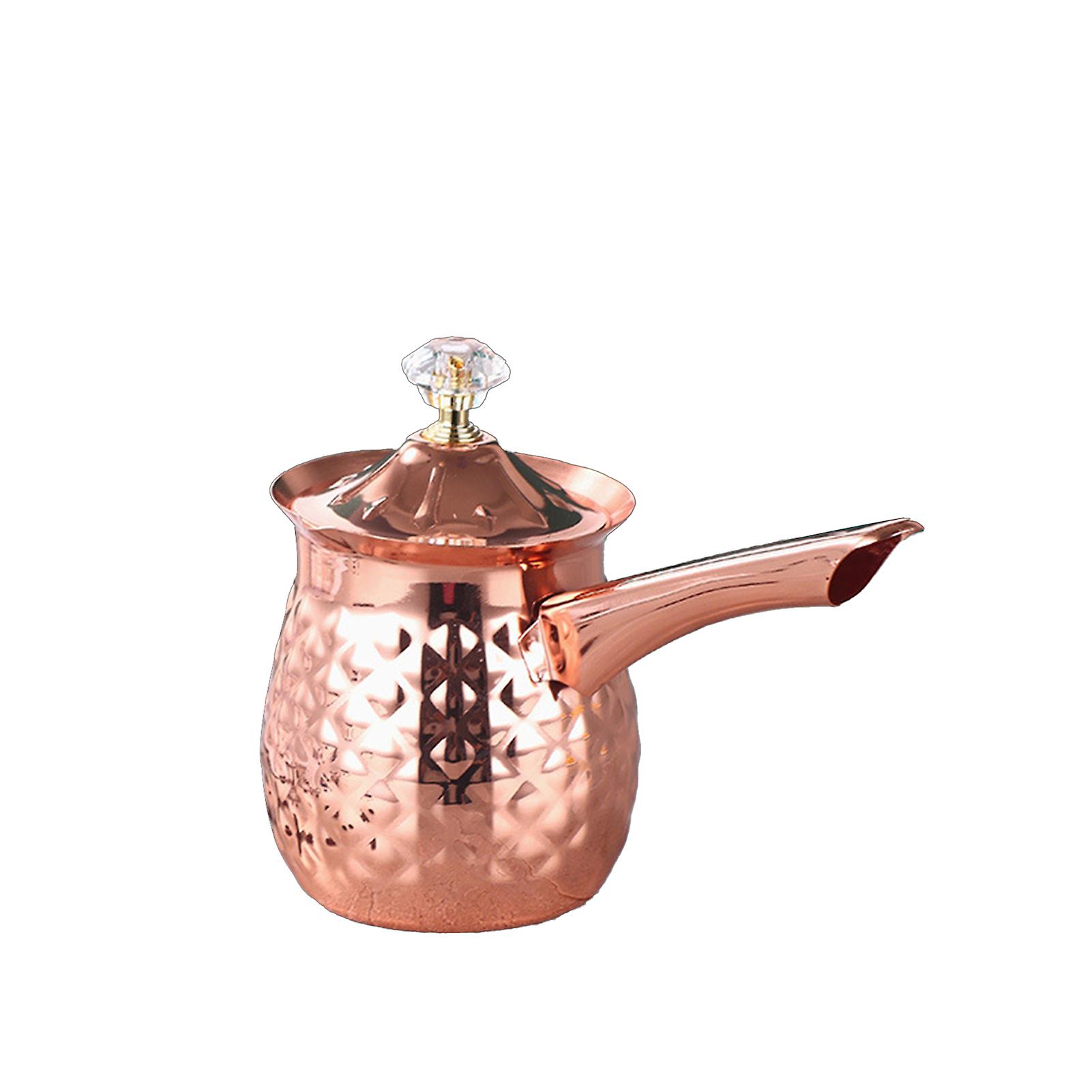 Stainless Steel Turkish Coffee Decanter, Coffee Decanter Pitcher with Long Handle, for Milk Chocolate Butters Melting