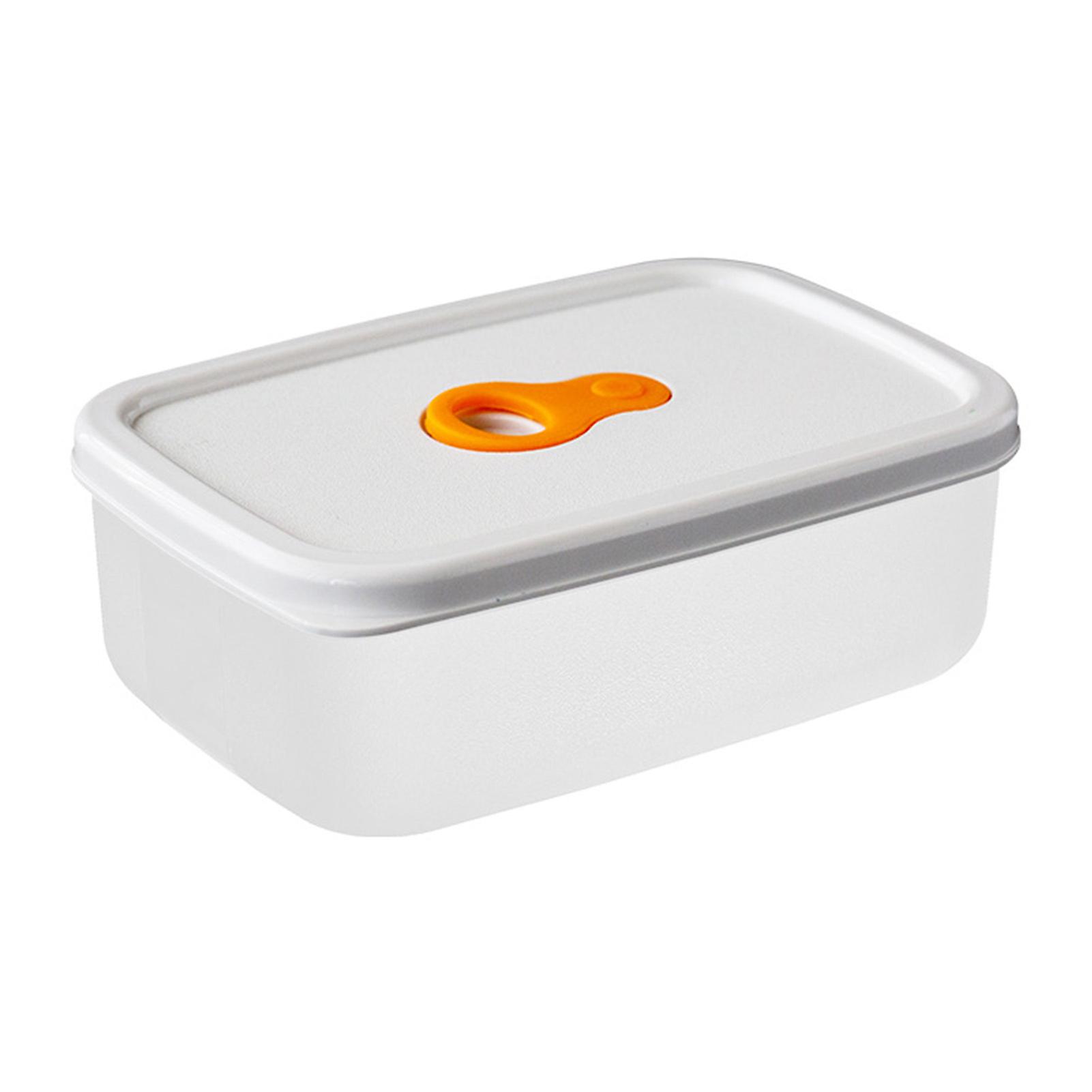 Rectangular Food Storage Containers Clear Versatile Plastic Microwave Safe Lunch Box for Kitchen Fridge Small Size 715ML