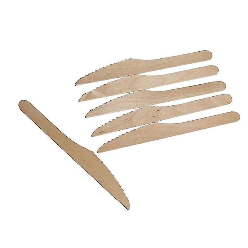 100pcs Wooden Cutlery