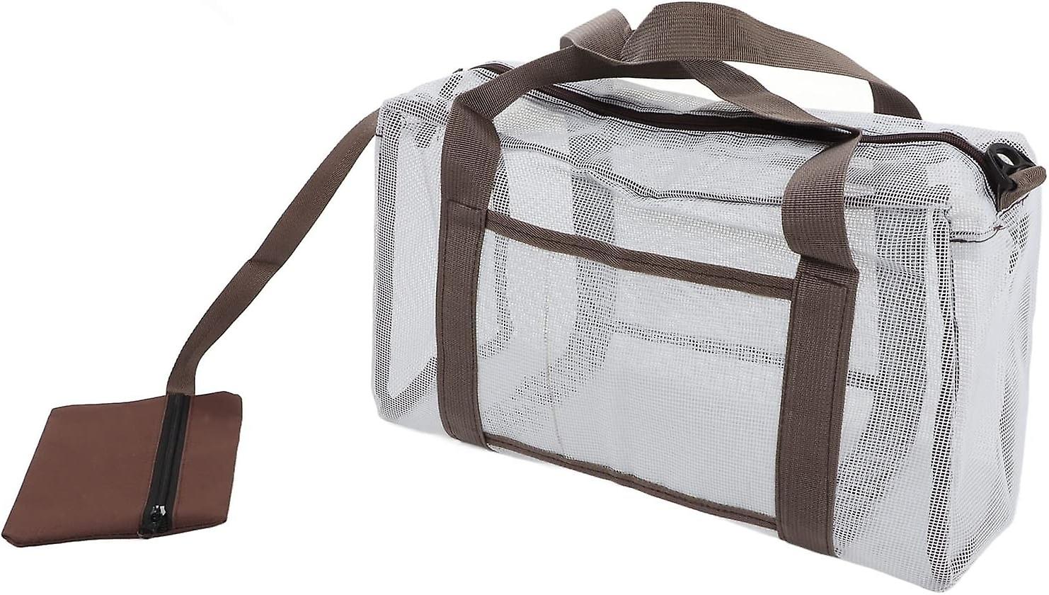 Mesh Beach Bag, Waterproof, Quick Dry, Easy to Clean, Space Saving, Great Beach Bag for Vacation