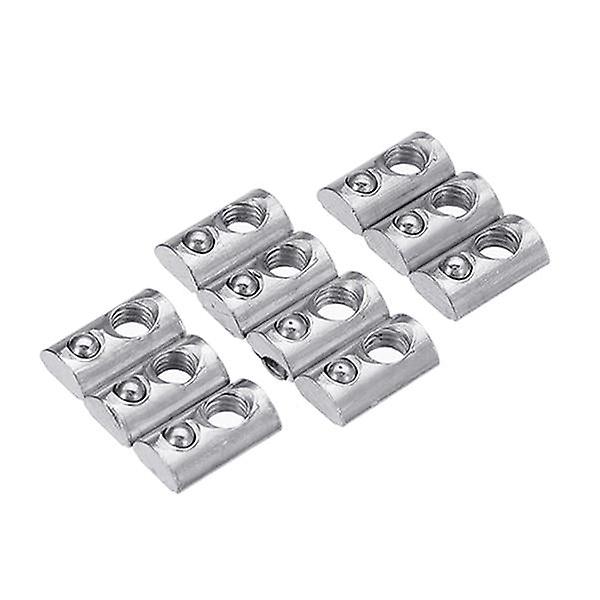 10Pcs 20m5 Spring Nut For 2020 Aluminum Profile Round Roll T Slot Elastic Nut
