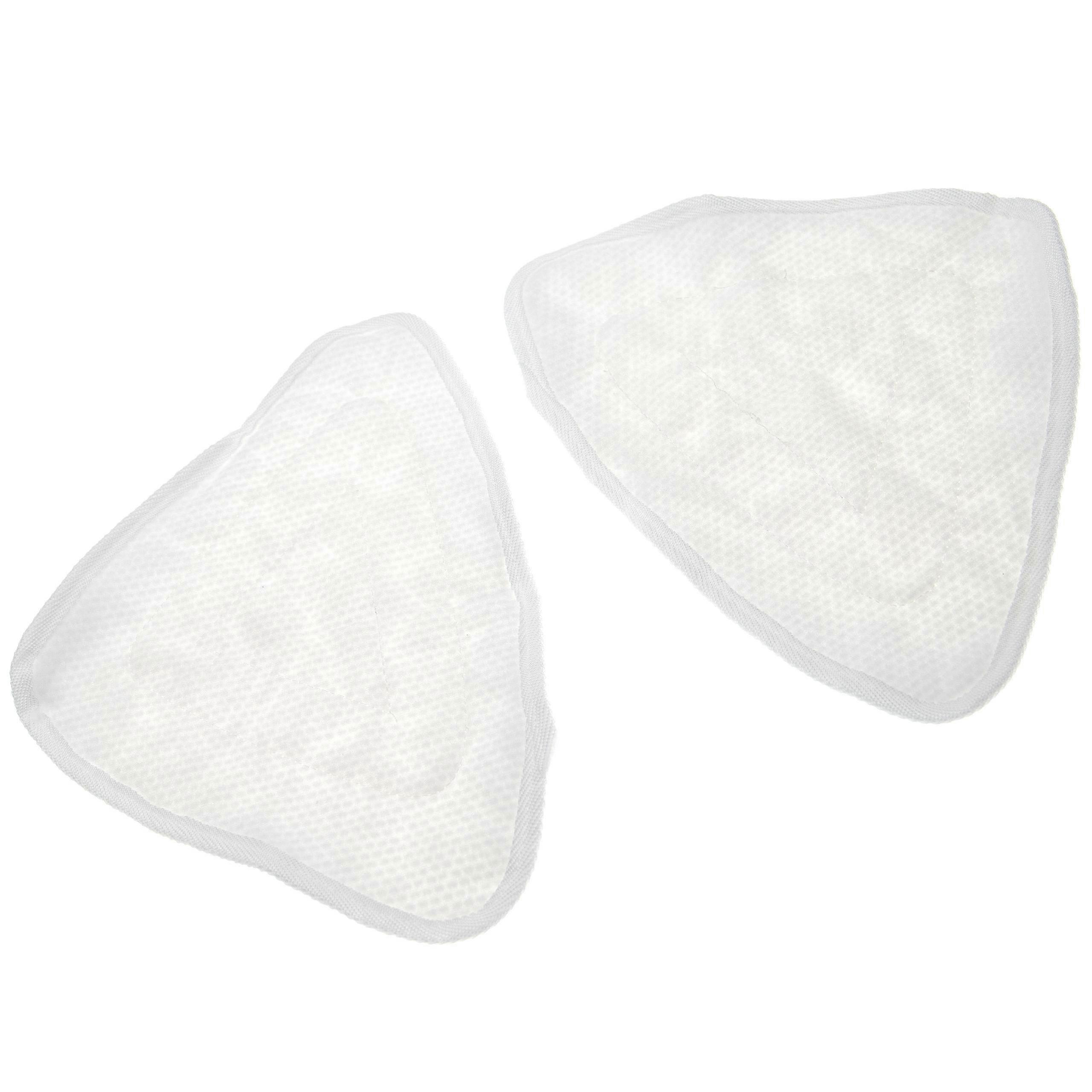 vhbw 4x Wischbezug Ersatz für Vileda 146576 für Dampfreiniger - Mikrofaser Weiß 32 x 24 x 0,5cm