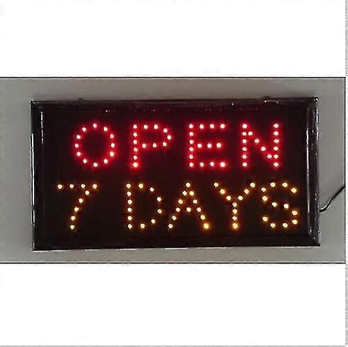 Neon Lights Led Open 7 Days Sign Customers Attractive Sign Store Shop Sign