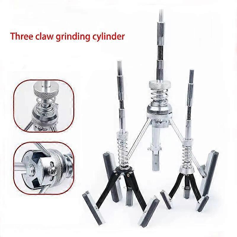 Three~jaw Cylinder Sander Inner Diameter Grinder Steel Car Engine Brake Cylinder Bore Hone Tool Flexible Shaft Honing 19~64mm ST1M574