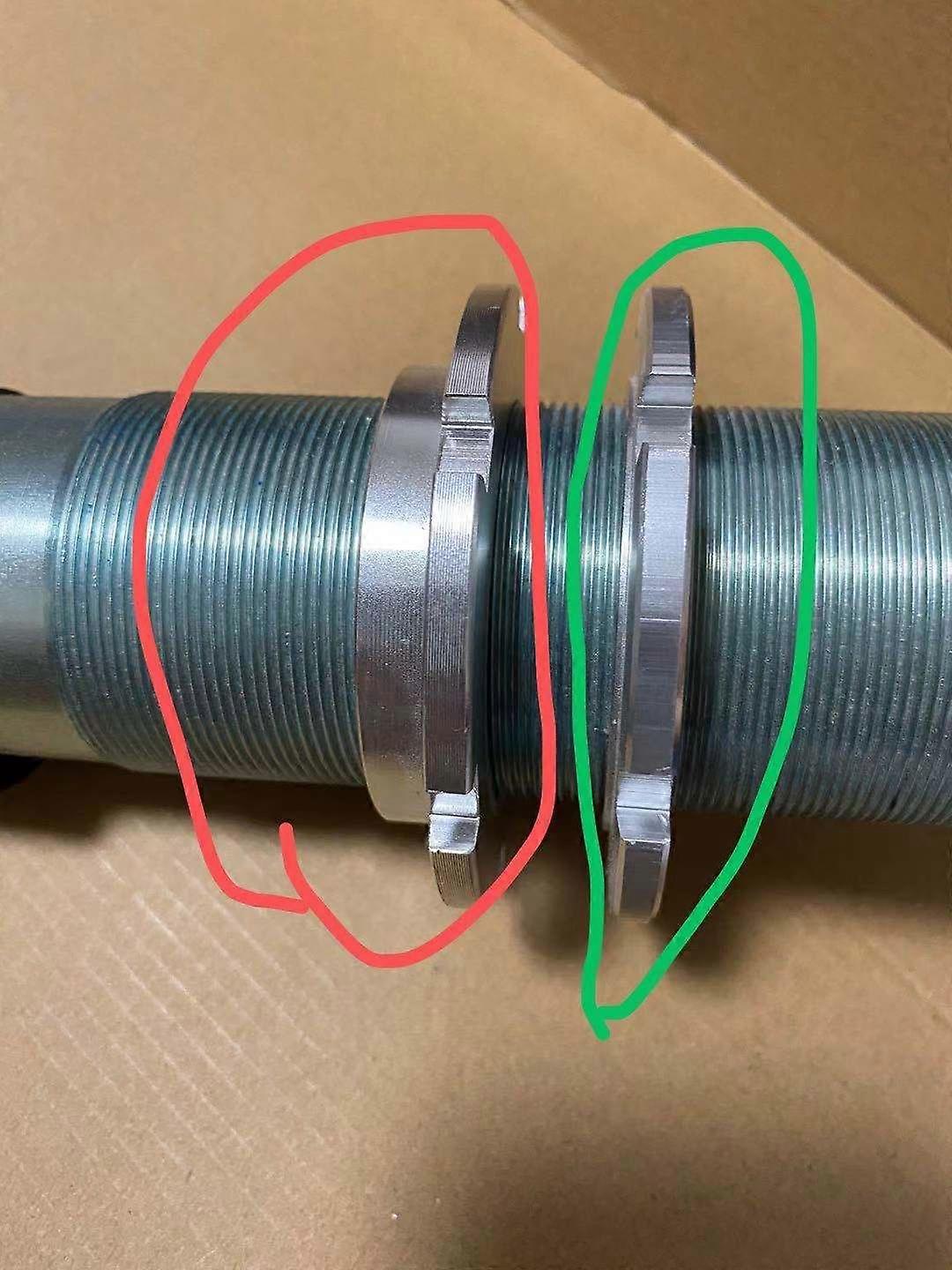 coilover spare parts, aluminum spring seat, aluminum locking nuts