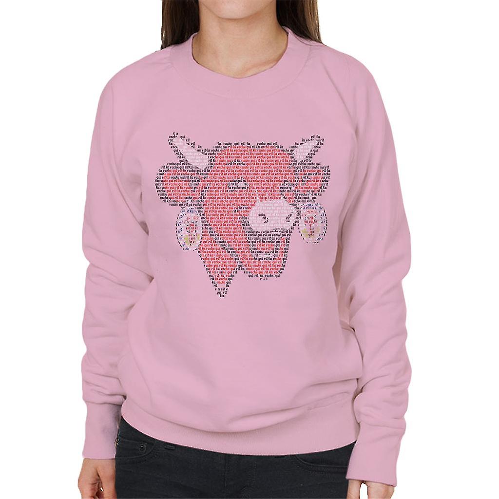 La vaca risueña La Vache Qui Rit Esquema sudadera de mujeres