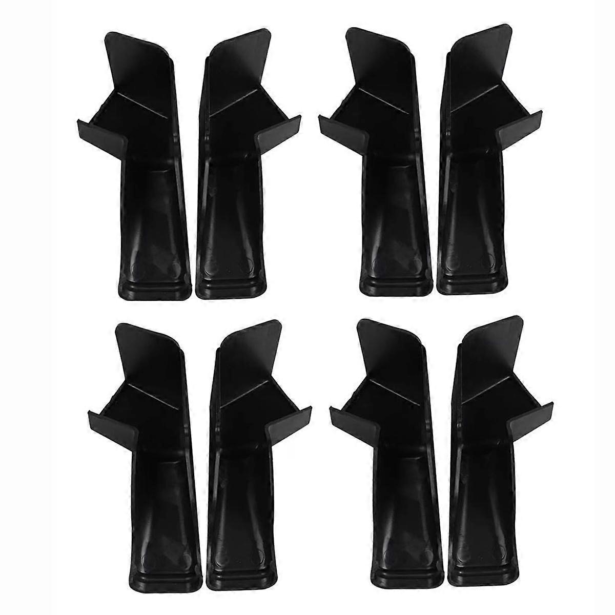 RV Rain Gutter Spouts with Extensions Roof Rail Gutter Drain Protect Accessorie for Van Travel Trailer 4 Left&4 Right,A