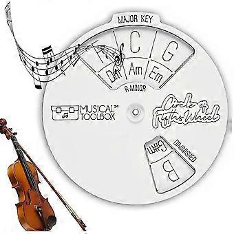 Hölzernes Melodieinstrument, Quintenkreis-Rad-Gitarren-Lernwerkzeug, Akkordrad, Holzmelodie-Werkzeug, Musikalisches Lehrwerkzeug