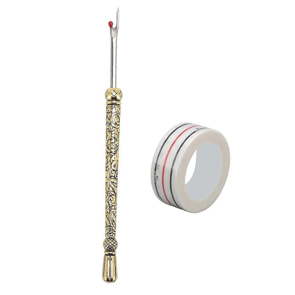 Seam Ripper and Thread Remover Kit, Sewing Seam Remover Tool Set with Positioning Tap for Crafting