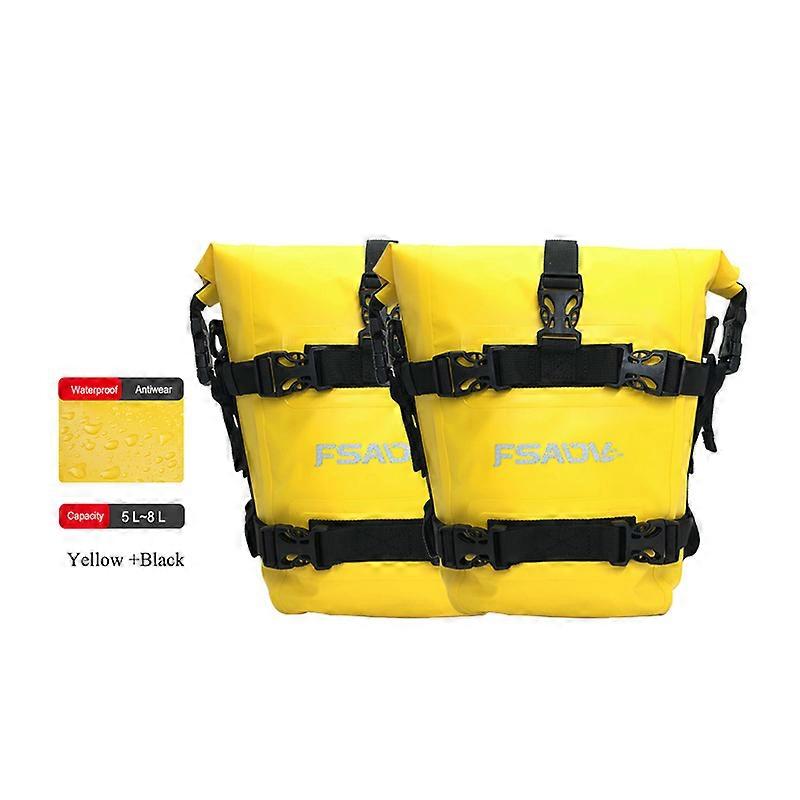 1 زوج الإطار تحطم القضبان حقيبة يصلح لبي ام دبليو R1250GS R1200GS لهوندا سوزوكي V-ستروم 650 حقيبة للماء أداة إصلاح حقيبة التنسيب