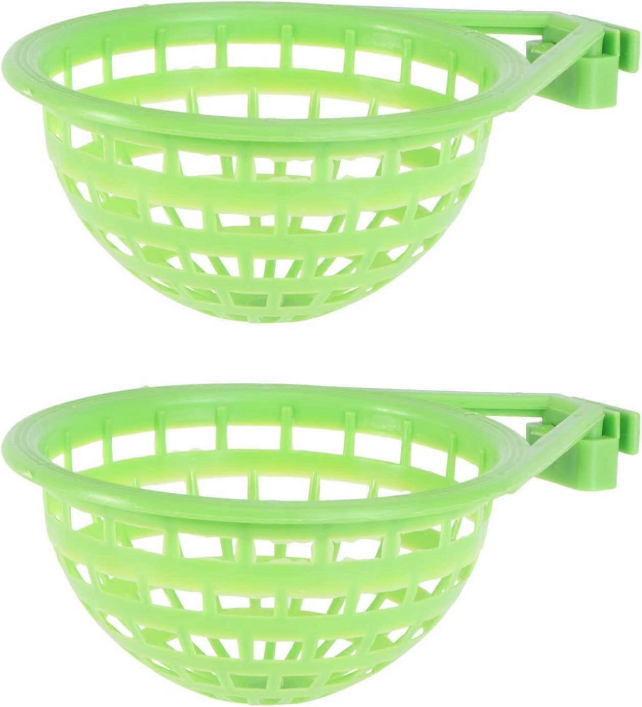 2pcs Plastic Pigeon Bird Canary Nest Hollow Hanging Cage Hatching Tool Nest Bowl
