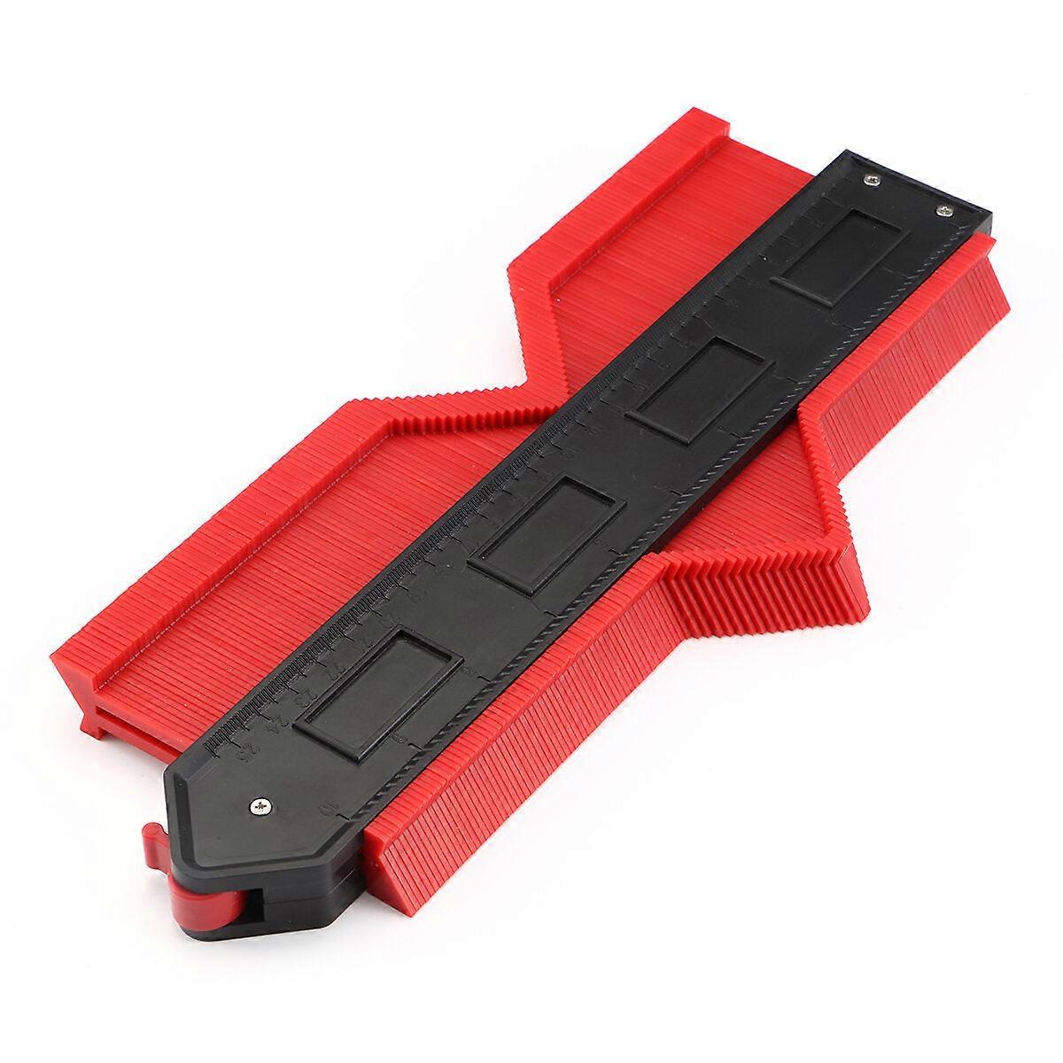 Steel Ruler Made Of Red Outline Ruler Red Measuring Ruler