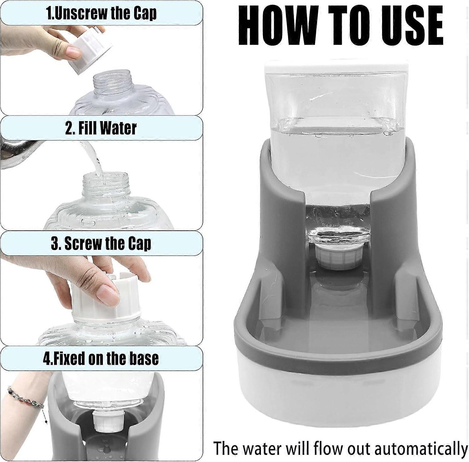 Picture of Automatic Dog Water Dispenser 1 Gallon Gravity Cat Water Dispenser Dogs ...
