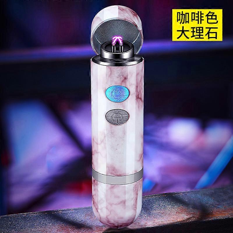 Personalized Cross-Border Lighter With Massage Function Pulse Double Arc Cigarette Lighter Multi-Function Usb Charging Lighter