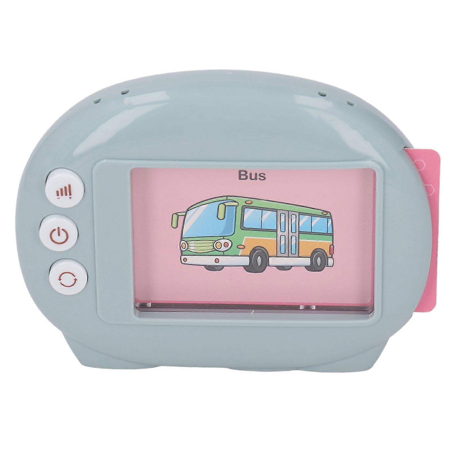 Talking Flash Cards Double-Sided Elephant Toy for Kids Learning