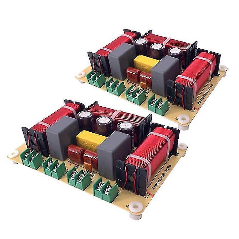 2Pcs 4 way 300w speaker frequency divider home theater hifi stereo 4unit circuit stereo audio crossover filters