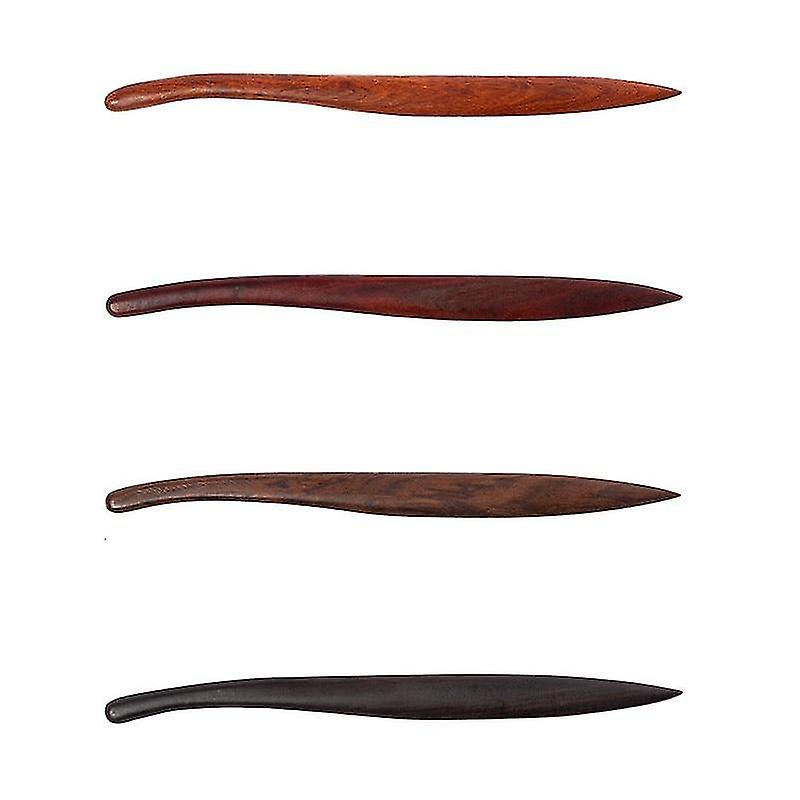 Couteau à Papier Manche En Bois - Ouvre-lettres, Coupe-papier Robuste, 24-25 Cm, Pour Bureau Ou Maison