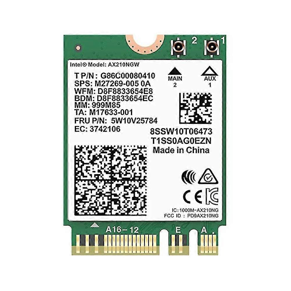 Ax210ngw Wifi-Karte, Wi-Fi 6e 11ax Wireless-Modul erweitern auf 6ghz -mimo -band internes Netzwerk anpassen