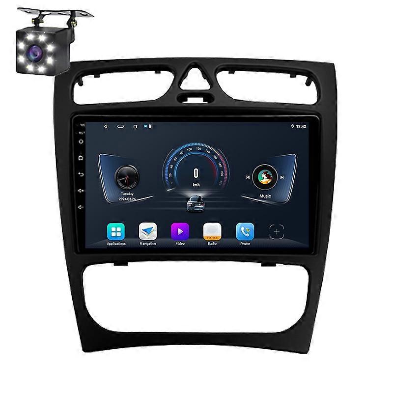 Car Radio Android 14 For Mercedes Benz C Class S203 CL203 2000-2004 Auto Multimedia Stereo