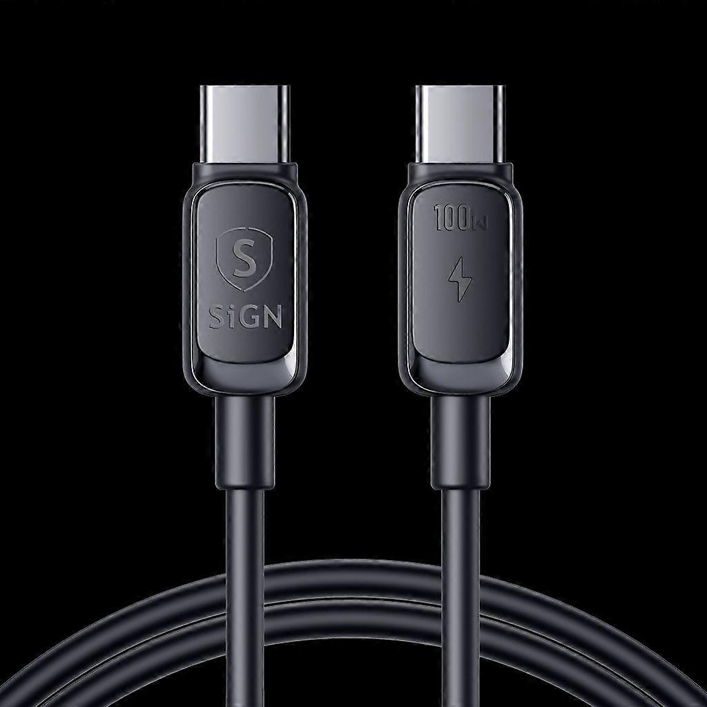 Usb C naar Usb C Kabel 100W, 3m - Zwart