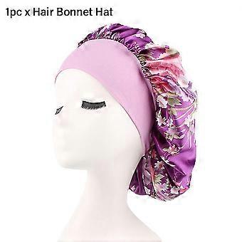 Adjustable Width Women Girls Hair Bonnet Hat Breathable Bathroom Accessories