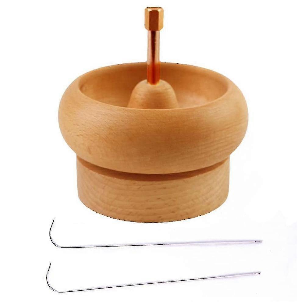 Diy Making Bead Spinner Holder Gem Workshop Wooden Crafting Project Stringing With Big Eye Needle G