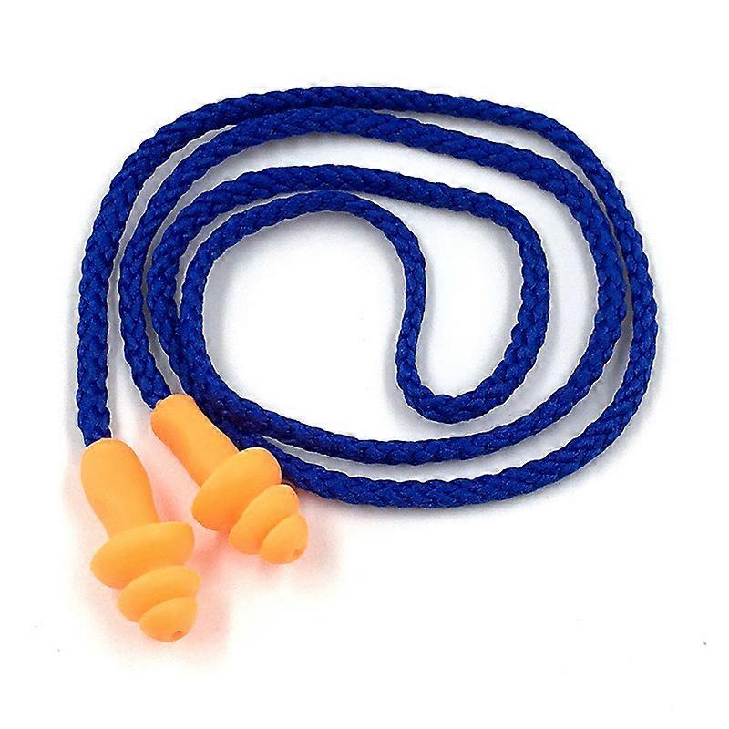 ZK-2 boxes of earplugs/silicone hearing protection with blue neckband