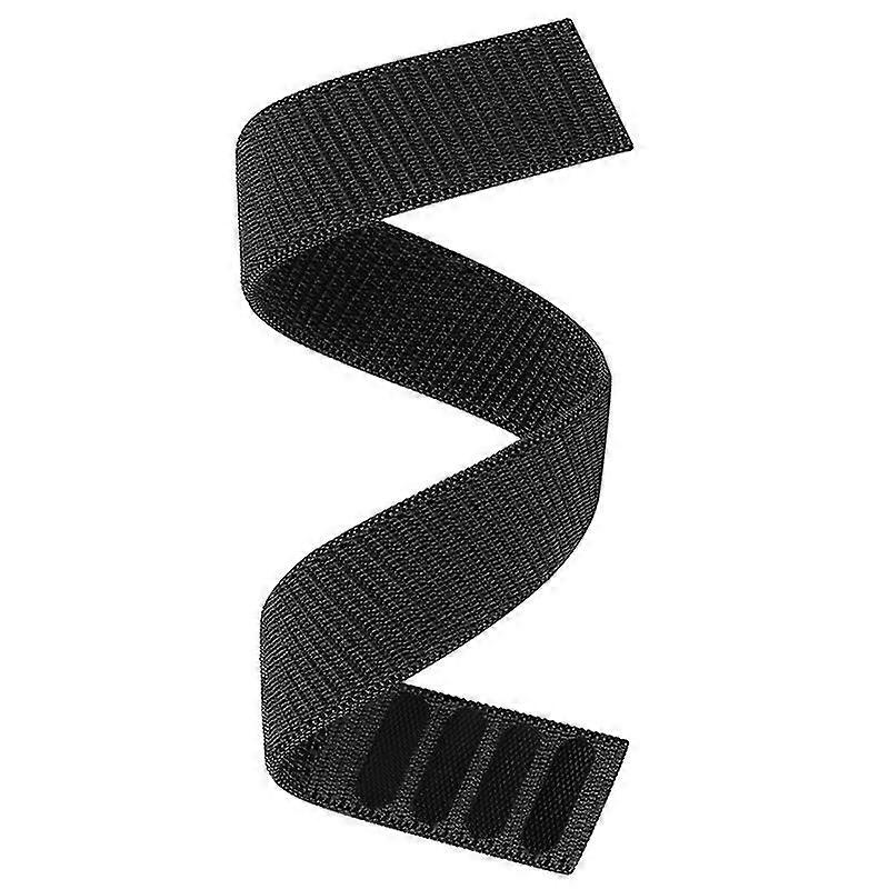 26mm 22mm Hook & Loop Nylon Strap For Garmin Enduro Watch Band Fenix 6 6x Pro 5x Plus/tactix Delta/mk2i/forerunner 945 Wristband-black