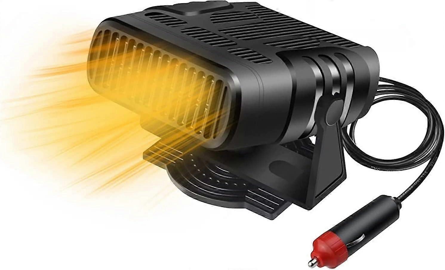 Car Heater Defroster, 12V 120W Portable Cooling Fan, 360 Rotatable Automotive Windshield Defroster with Cigarette Lighter,2024 Ping