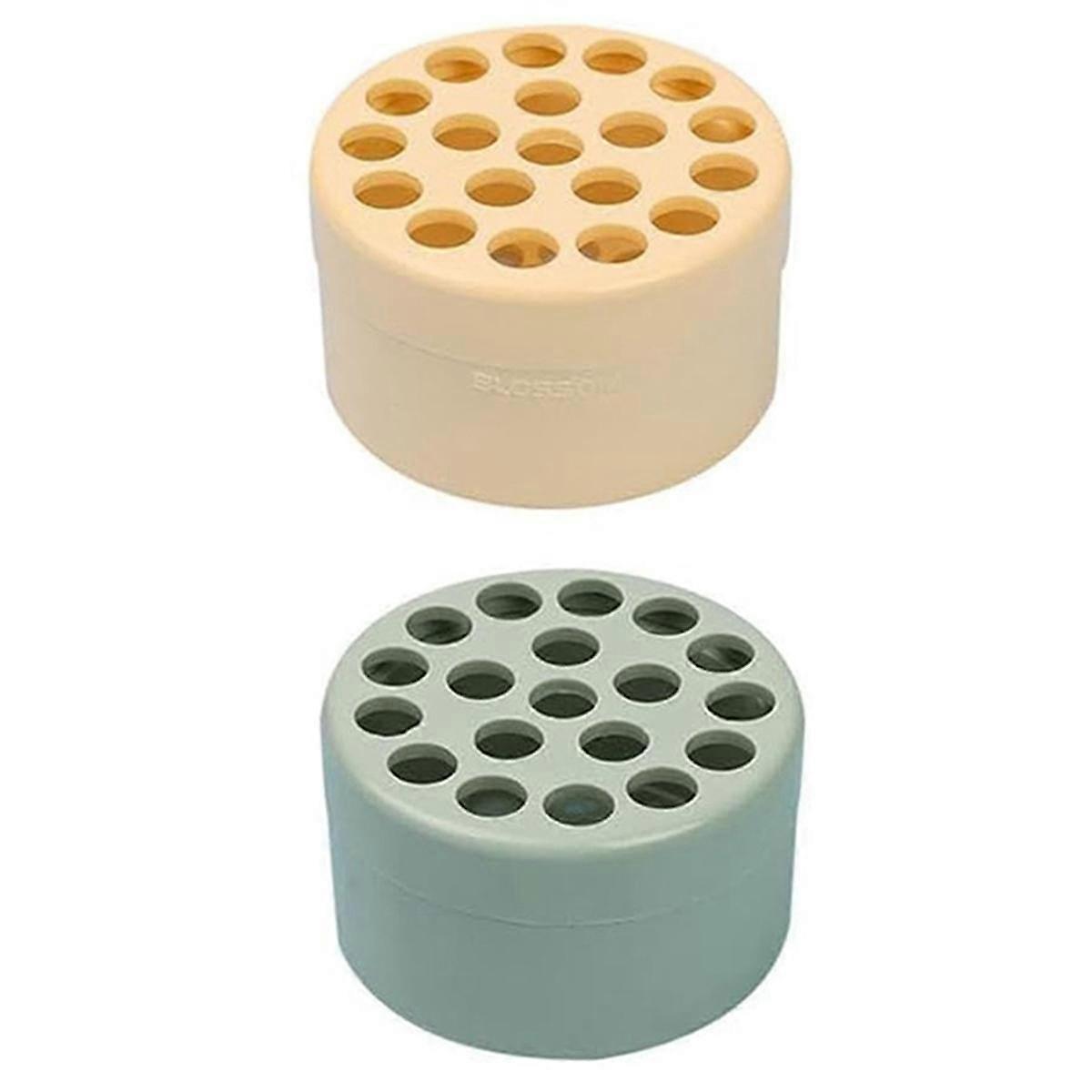 2PCS Spiral Ikebana Stem Holder, Spiral Stem Holder for Vases, Spiral Flower Stem Holder 19 Holes