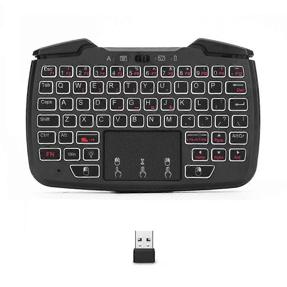 RK707 2.4GHz Wireless Game Controller Keyboard Mouse Combo Turbo Function for PC/Raspberry Pi2/Andr
