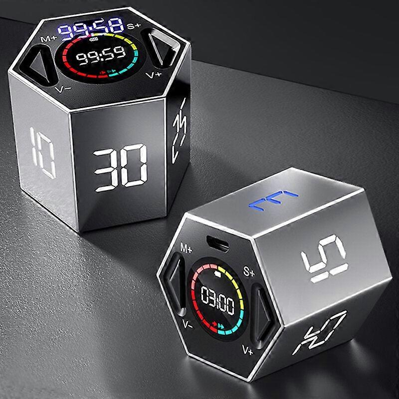 Smart Timer 6 Modes Lcd Digital Stopwatch Multifuction Magnetic Electronic Countdown Study Fitness Cooking