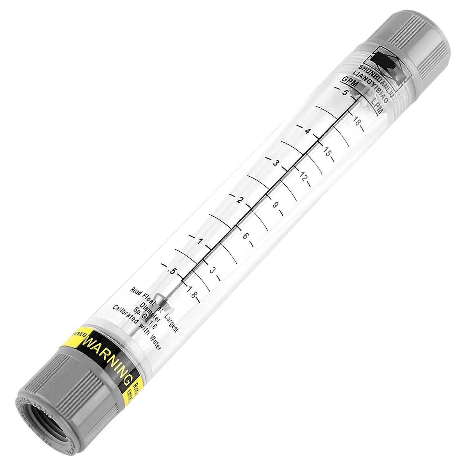 New Water Meter Tube Type Meter for Gas Liquid Pipeline Flowmeter 05-5 GPM/18-18 LPM