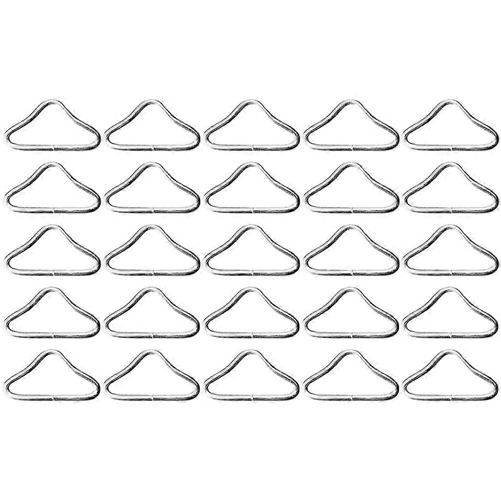 30pcs Trampoline Triangle Buckles Metal Triangle Ring Buckles Triangle Ring Connectors Webbing Clasps