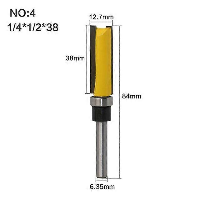 JWL-2PCS 1/4 Shank Template Trim Hinge Mortising Router Bit(2 pcs can be purchased with any combination, leave a message after ordering)