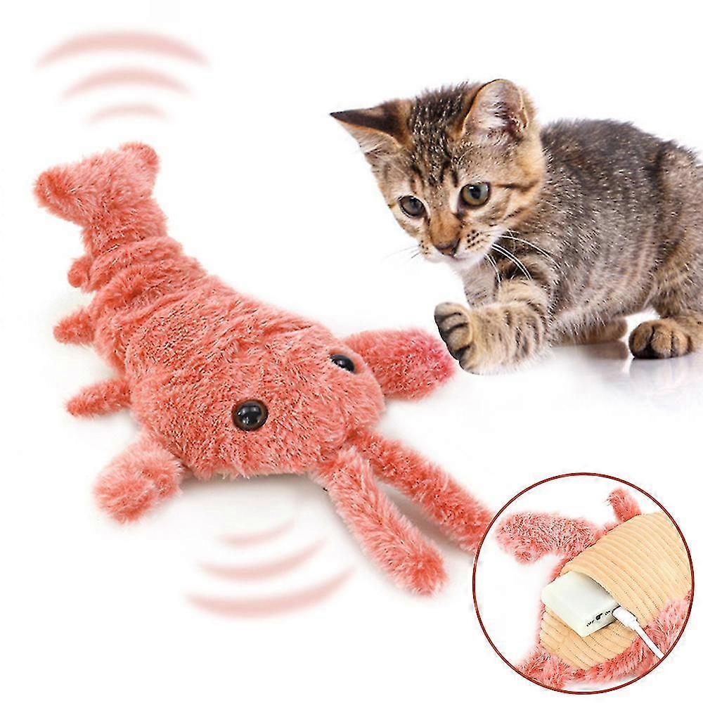 Flopping Lobster Cat Toy, Electric Moving Cats & Dogs Toy, Catnip Toys For Indoor Cats, Floppy Cat Chew & Kicker Toy, Interactive Cat Toy