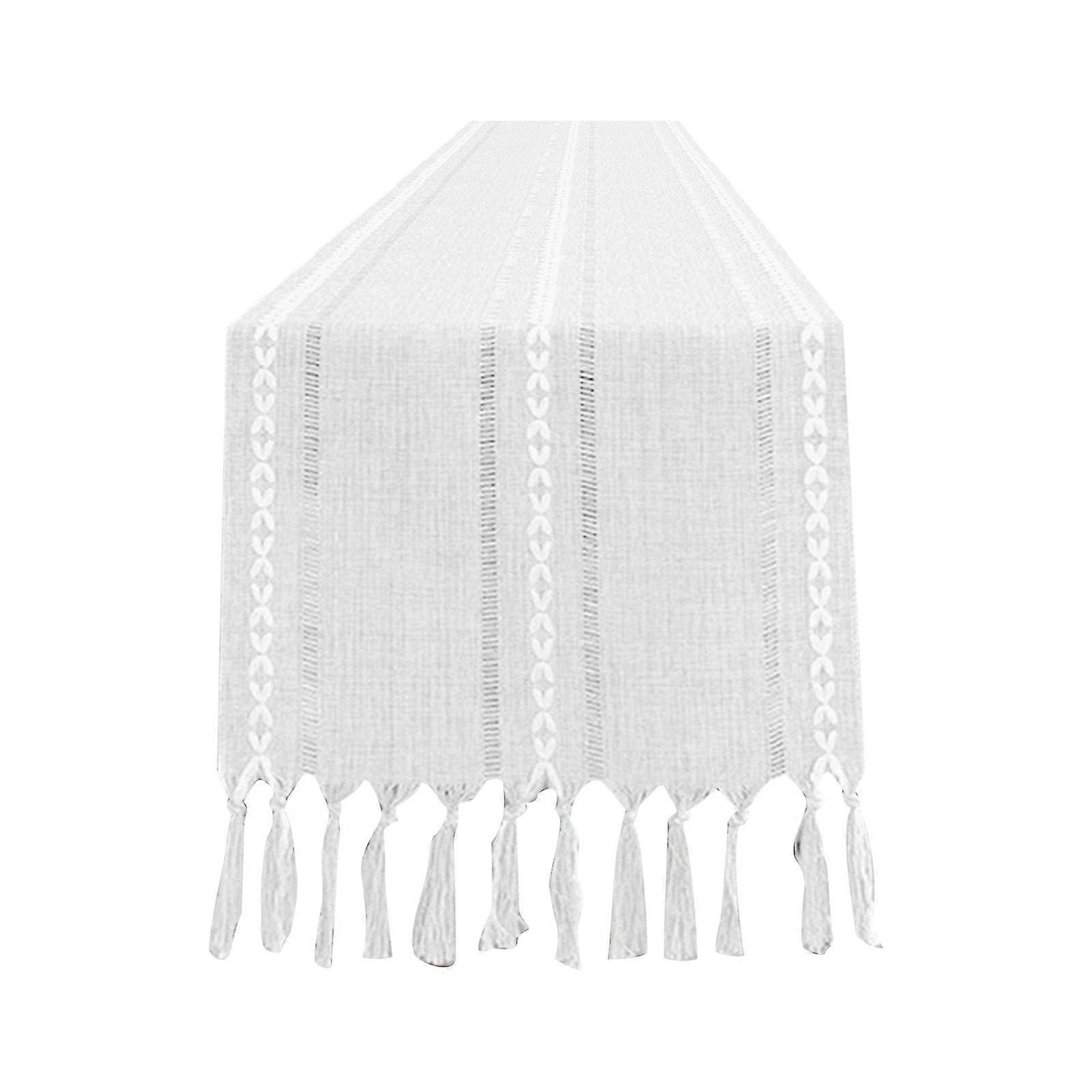 Farmhouse Dining Table Decor Table Runners Embroidered Rustic Table Runners A