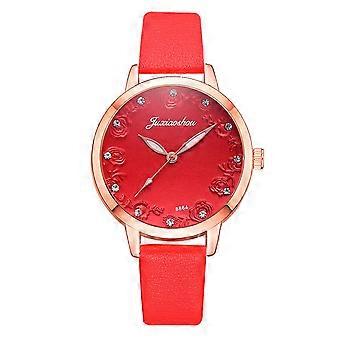 Slanke minimalistische mode met riem wijzerplaat vrouwen quartz horloge cadeau horloge