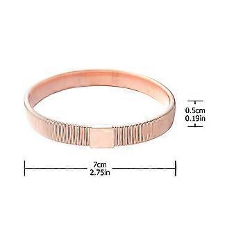 Braccialetti In Metallo Elastici Antiscivolo – 1 Paio, Manicotti Per Camicie, Taglia Unica, Argento
