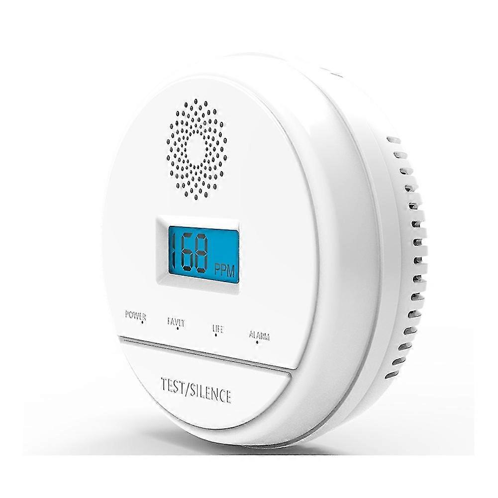Lcd Co Sensor 433mhz Wireless Working Built In 85db Siren Sound Carbon Monoxide Poisoning Warning A
