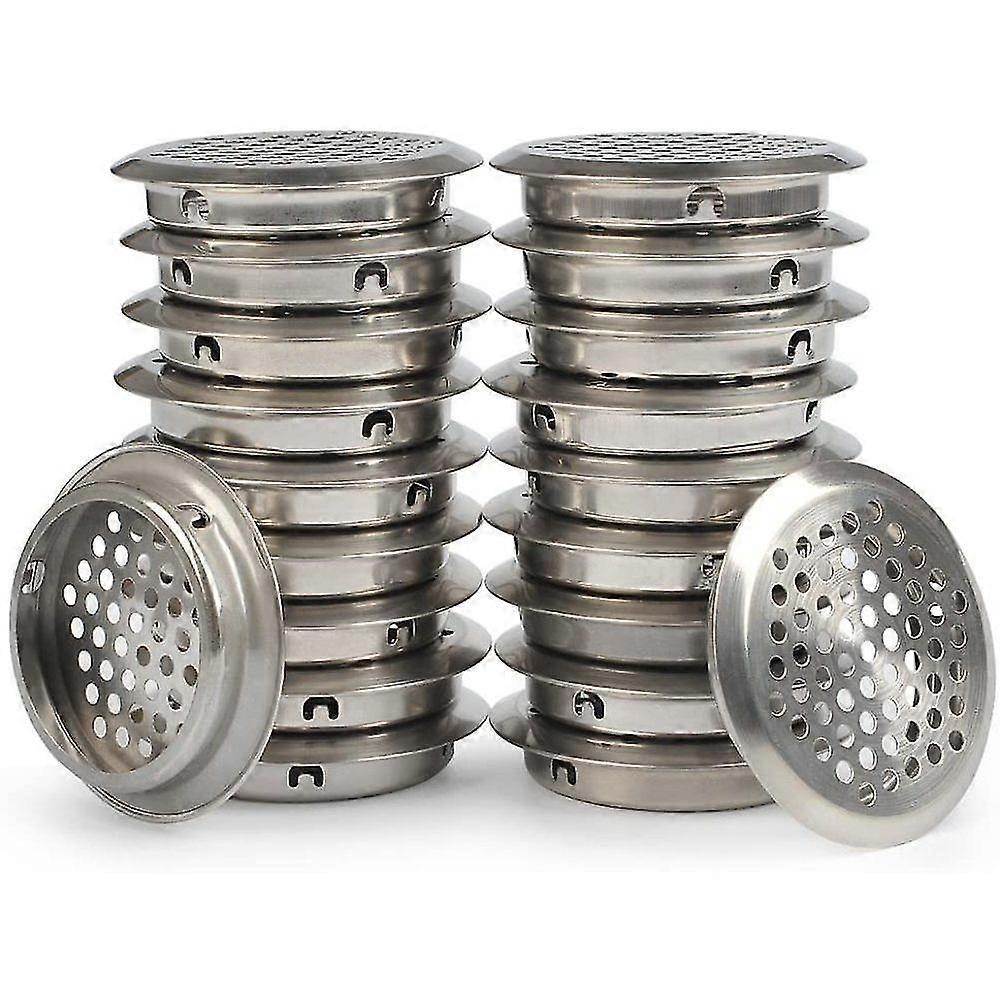 50 stykker ventilationsgitter rustfrit stål ventilationshul