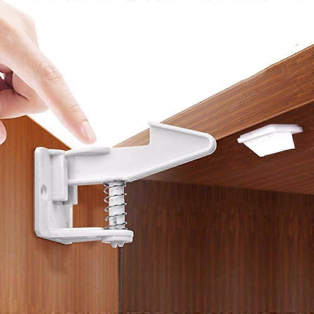 10 Pack Child Proof Locks for Cabinet Doors Child Cabinet Locks for Cabinets and Drawers