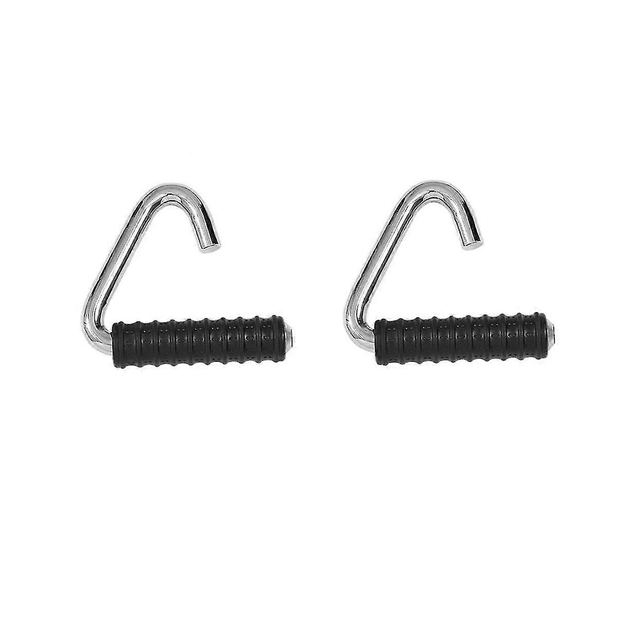 2pcs Gym Resistance Handle Grip For Diy Pulley Cable Machine Lat Pull Down Biceps Triceps For Gym F